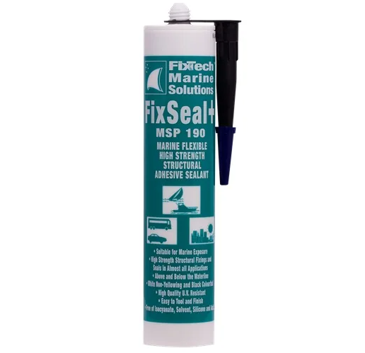 Fix190 FAST CURE High Strength Structural Bonding Sealant (BLACK) 290ml