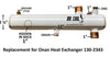 Onan MDKD 8KW 12x2 Heat Exchanger 130-2343CN Replacement Part