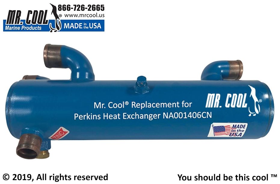 Perkins 4.108 4.107 Heat Exchanger Replacement Part NA001406CN