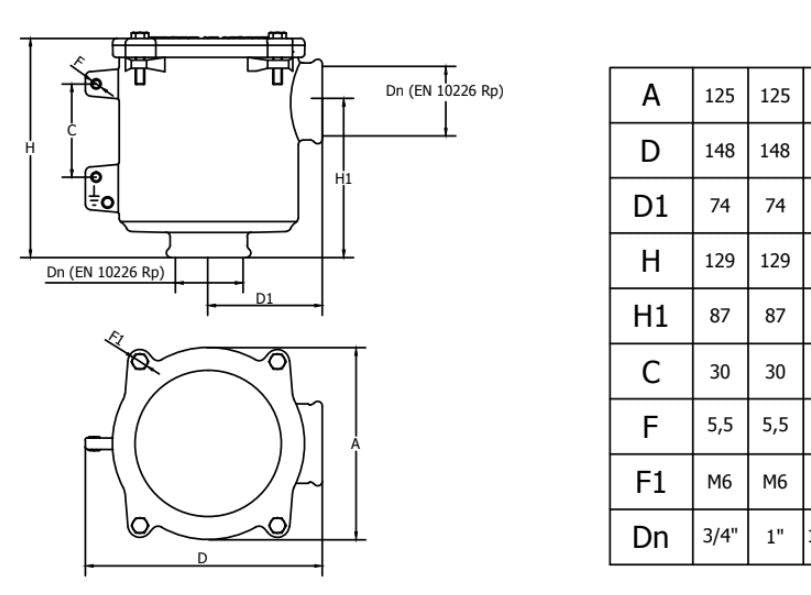 Seawater Strainer 1" 'Venezia' (BISO)