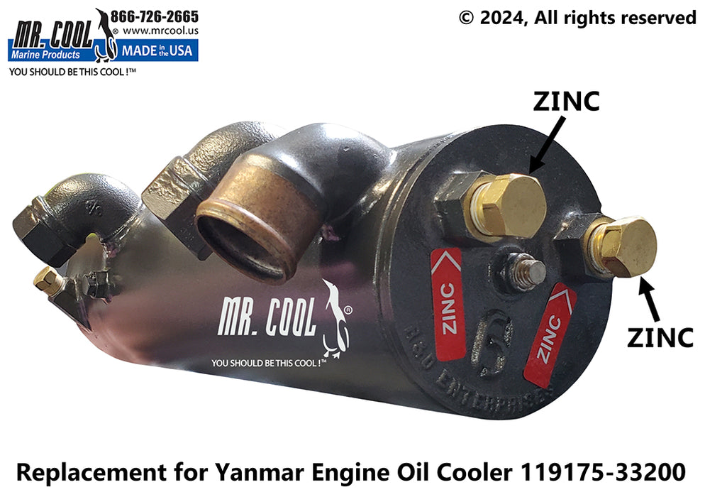 Yanmar 119175-33200 Engine Oil Cooler Replacement