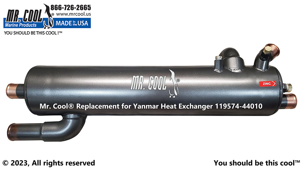 Yanmar 6LYA, 6LY2A HEAT EXCHANGER 119575-44010 Replacement