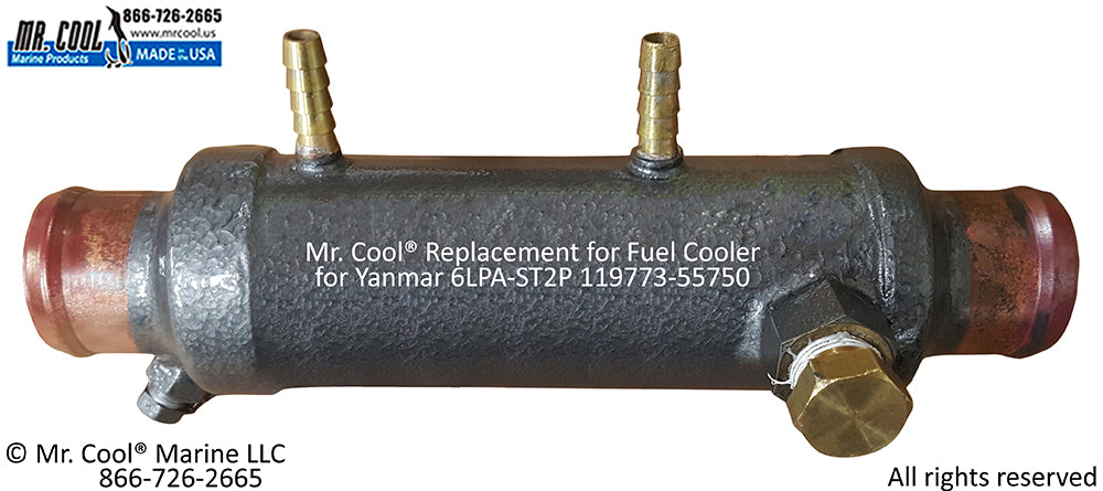 Yanmar 4LHA, 6LP(A) Fuel Cooler 119773-55750 Replacement 119773-55750 / 55800