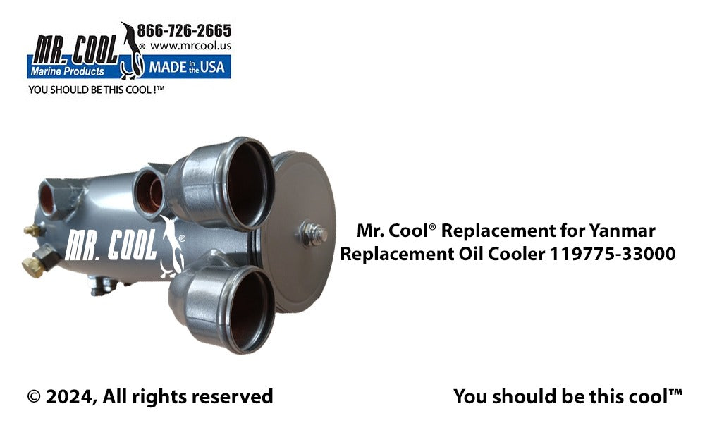 Yanmar 6LP/A Oil Cooler 119775-33000 Replacement