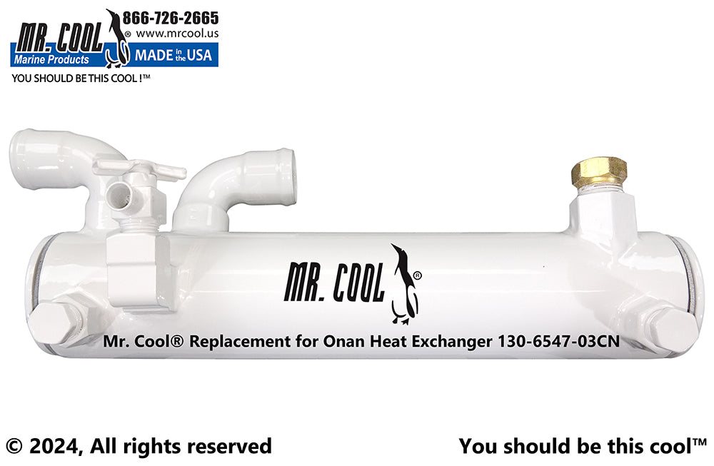 ONAN MDKAL, MDKAV /AW/AZ HEAT EXCHANGER 130-4702, 130-4985-03, 130-6547-03