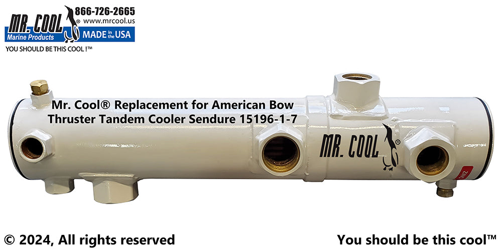 15196-1-7 American Bow Thruster Tandem Cooler Replacement Mr Cool