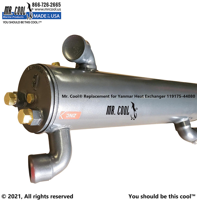 Yanmar 4LHA -STZE(P) DTZE(P) HEAT EXCHANGER 119175-44080 Replacement