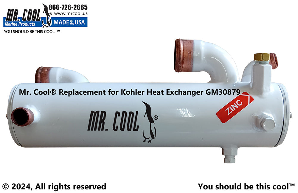 KOHLER 6.5 8.0 EFOZD HEAT EXCHANGER 359398, 30879 Replacement MR COOL
