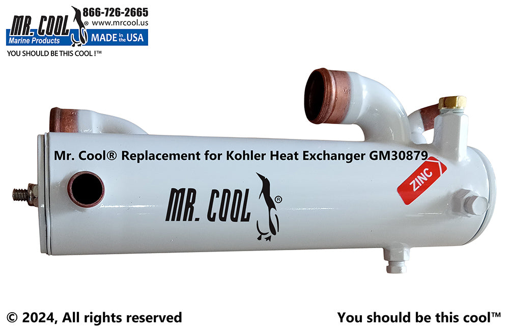 KOHLER 6.5 8.0 EFOZD HEAT EXCHANGER 359398, 30879 Replacement MR COOL