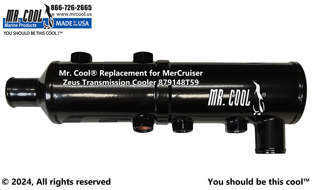 Mercruiser 879148T59 / 8M0181739 Zeus 3000 Vertical Transmission / Power Steering Oil Cooler Replacement