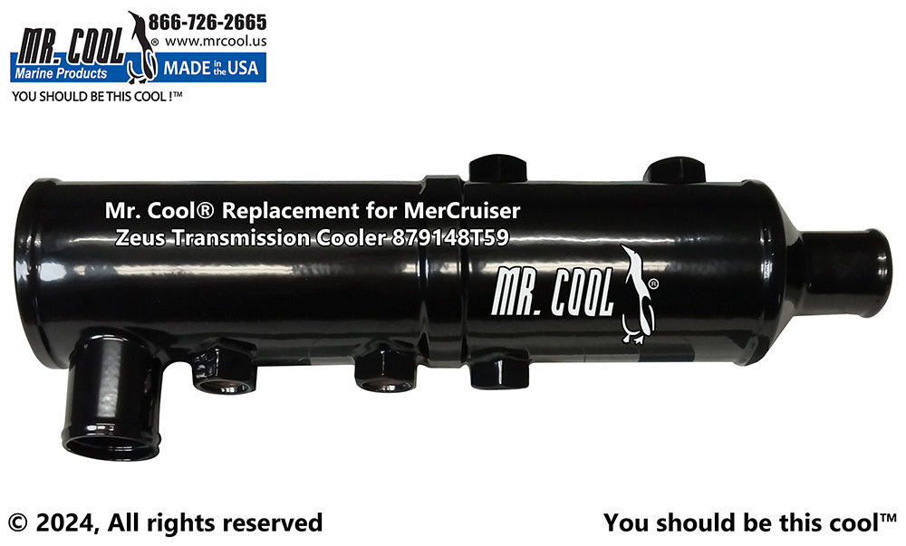 Mercruiser 879148T59 / 8M0181739 Zeus 3000 Vertical Transmission / Power Steering Oil Cooler Replacement