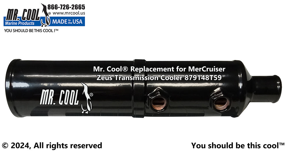 Mercruiser 879148T59 / 8M0181739 Zeus 3000 Vertical Transmission / Power Steering Oil Cooler Replacement