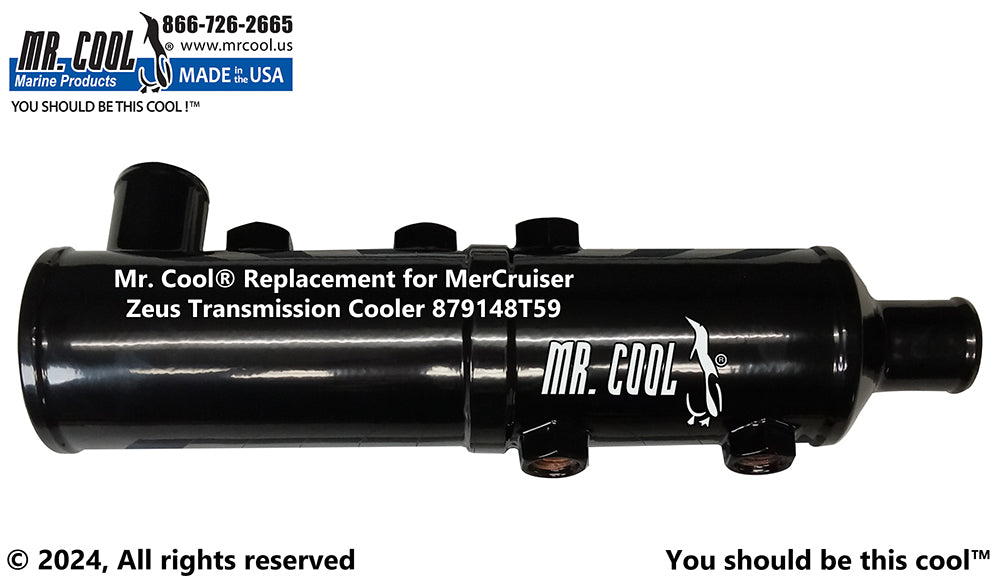 Mercruiser 879148T59 / 8M0181739 Zeus 3000 Vertical Transmission / Power Steering Oil Cooler Replacement