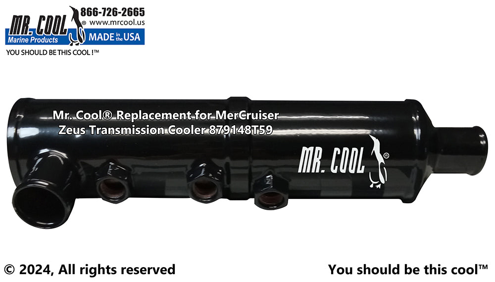 Mercruiser 879148T59 / 8M0181739 Zeus 3000 Vertical Transmission / Power Steering Oil Cooler Replacement