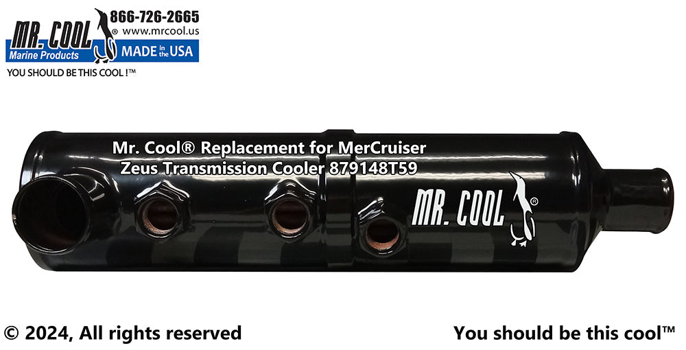 Mercruiser 879148T59 / 8M0181739 Zeus 3000 Vertical Transmission / Power Steering Oil Cooler Replacement