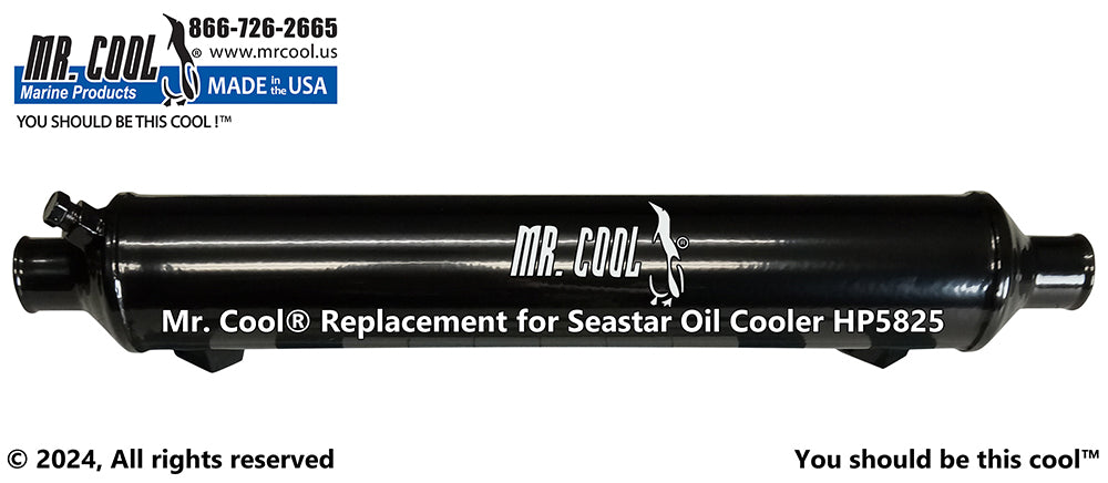 Seastar HP5825 (3/8" Oil) Power Steering Oil Cooler 2x12 Replacement