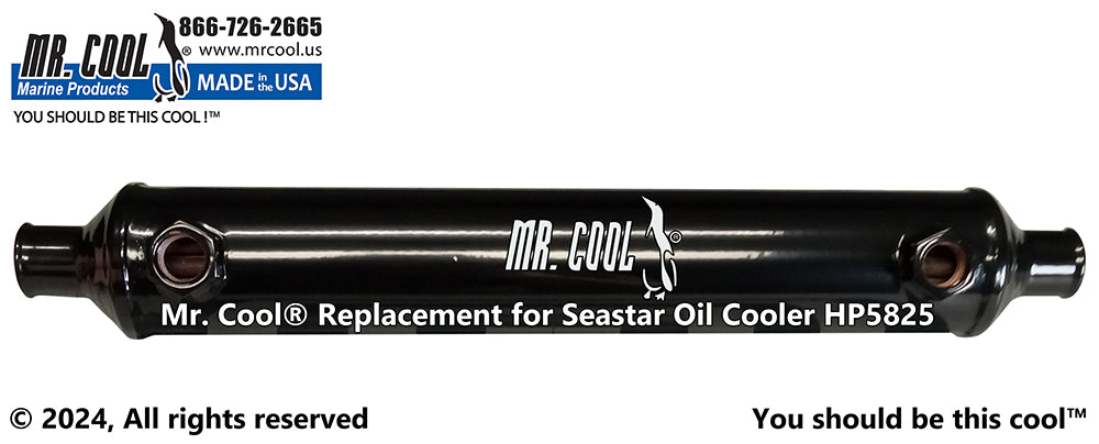 Seastar HP5825 (3/8" Oil) Power Steering Oil Cooler 2x12 Replacement