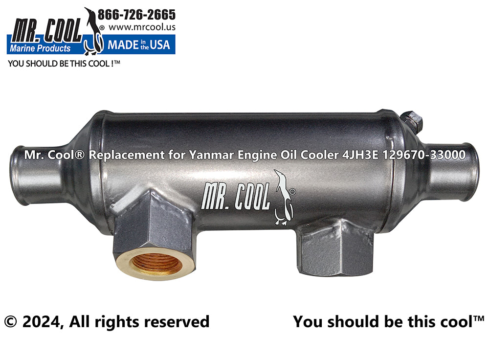 Yanmar 4JH3E Oil Cooler 129670-33000 Replacement