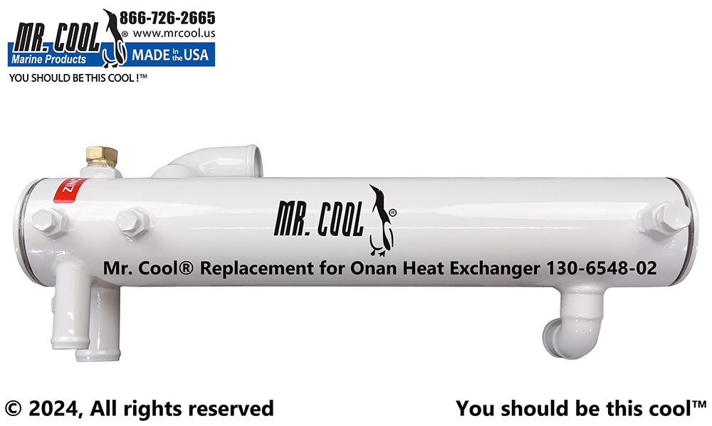 Onan MDKA MDKB MDKDR 17.5KW Heat Exchanger Replacement 130-6548CN