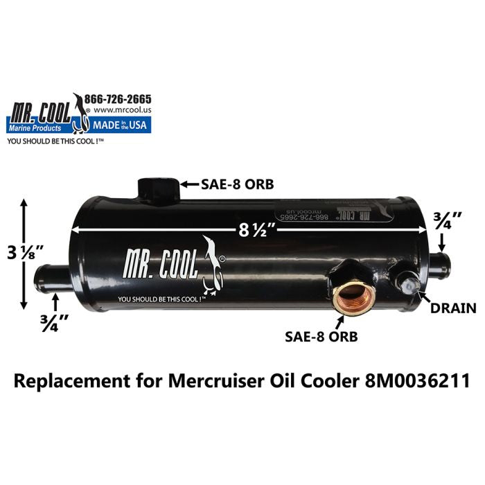 8M0036211 / 8M0181781  Mercruiser Tandem Zeus Transmission/Oil Cooler