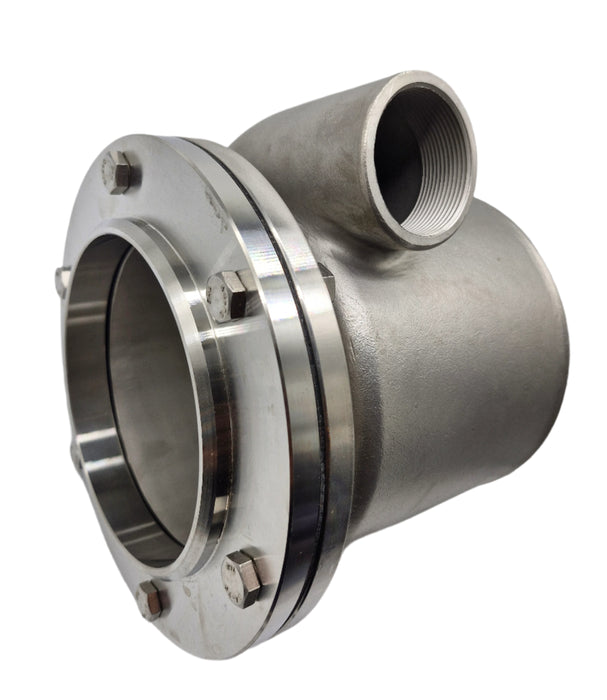 6"x 8" Cast 316 Stainless Steel Exhaust Mixing Elbow Kit