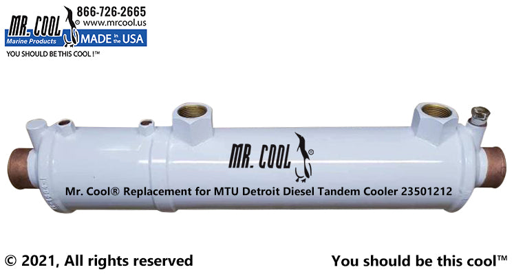 MTU DETROIT DIESEL 6V-92 TANDEM COOLER 23501212 REPLACEMENT