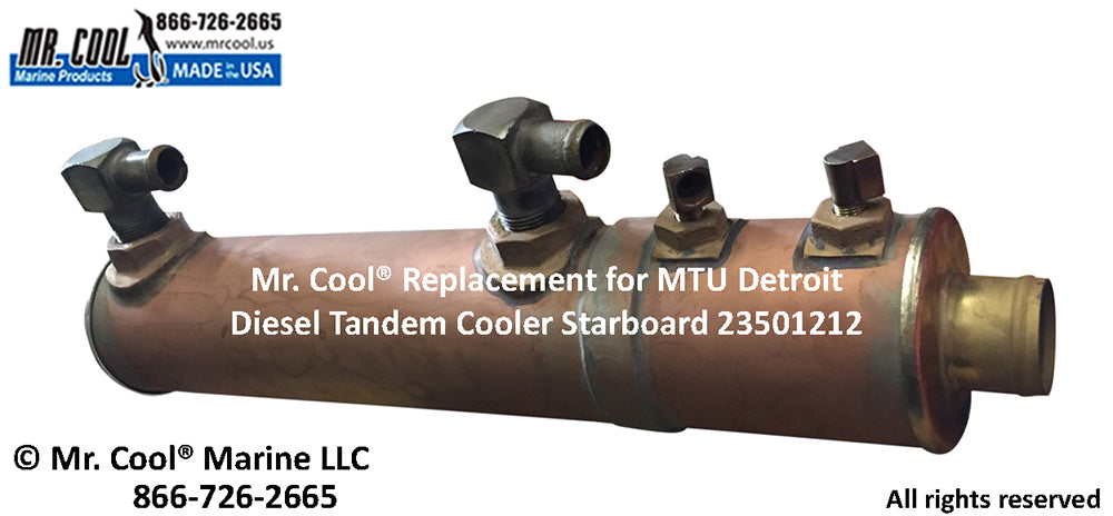 MTU DETROIT DIESEL 6V-92 TANDEM COOLER 23501212 REPLACEMENT