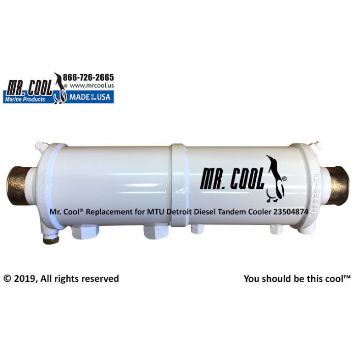 23504874 MTU Detroit Diesel Tandem Fuel Cooler Aftermarket replacement