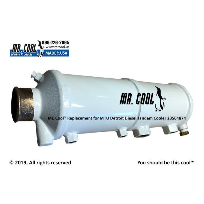 23504874 MTU Detroit Diesel Tandem Fuel Cooler Aftermarket replacement