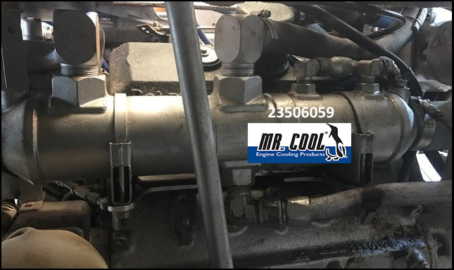 MTU DETROIT DIESEL 6V-92 TANDEM COOLER 23506059 PORT REPLACEMENT
