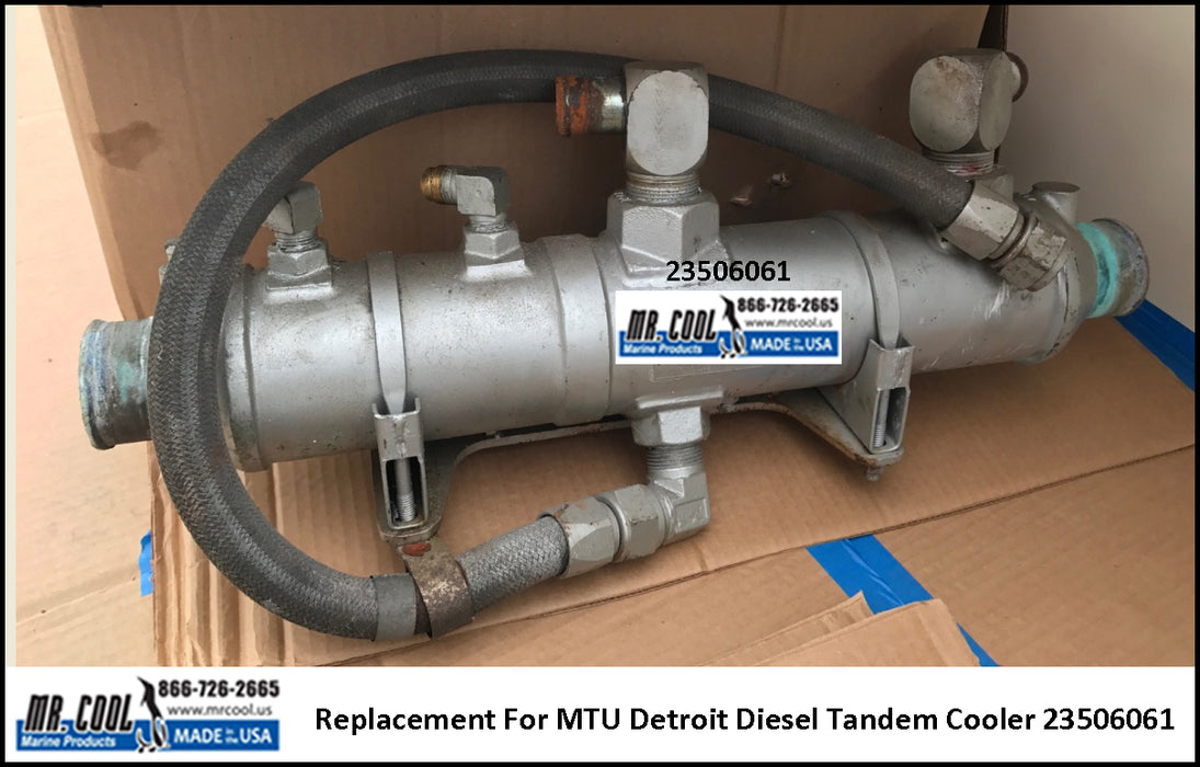 MTU DETROIT DIESEL 6V-92 TANDEM COOLER 23506061 STARBOARD REPLACEMENT