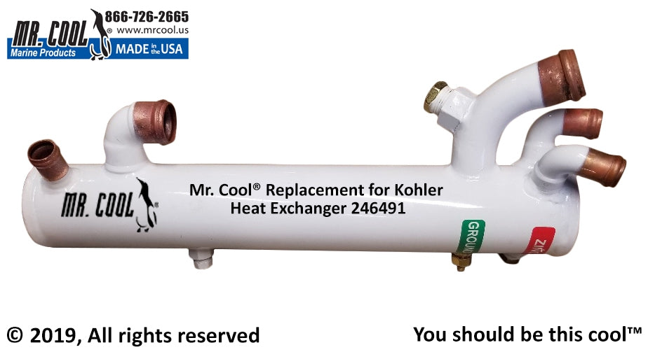 Kohler 4EFZ 4ESZ 5EFZ 6.5ESZ Heat Exchanger Kohler 246491
