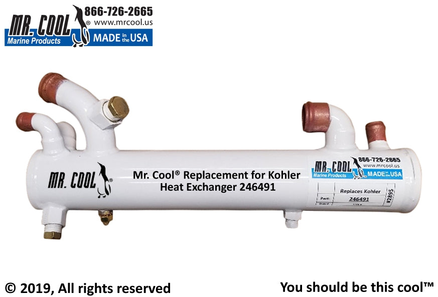 Kohler 4EFZ 4ESZ 5EFZ 6.5ESZ Heat Exchanger Kohler 246491