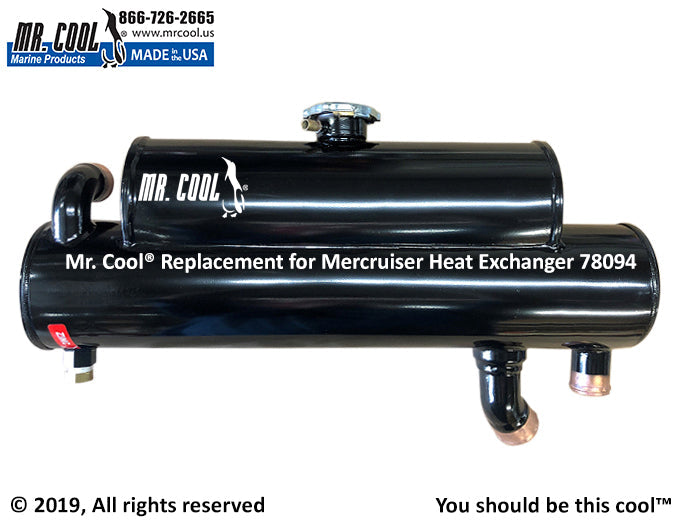 Mercruiser 78094 Heat Exchanger (Rear Mount) Replacement