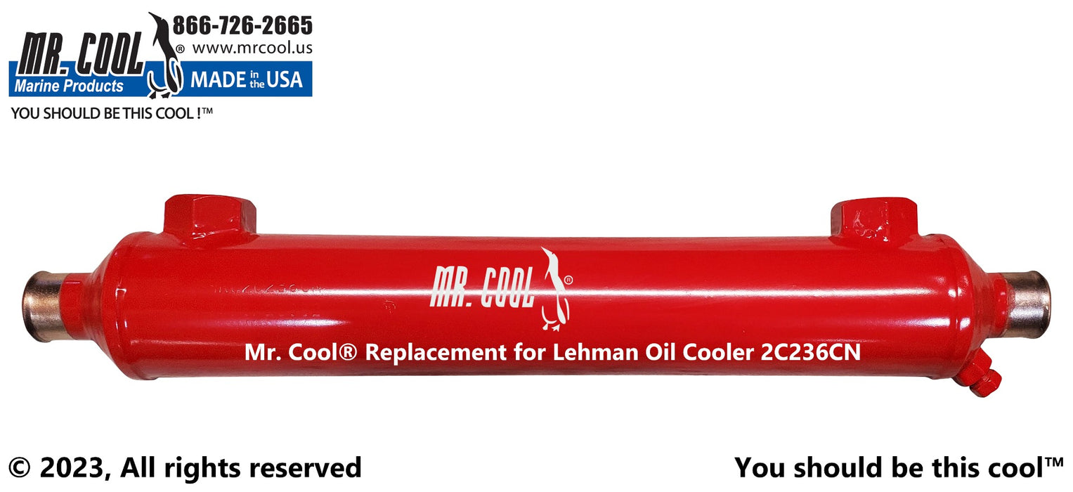 Seastar 2C236 (1/2" Oil) Power Steering Oil Cooler 2x12 Replacement