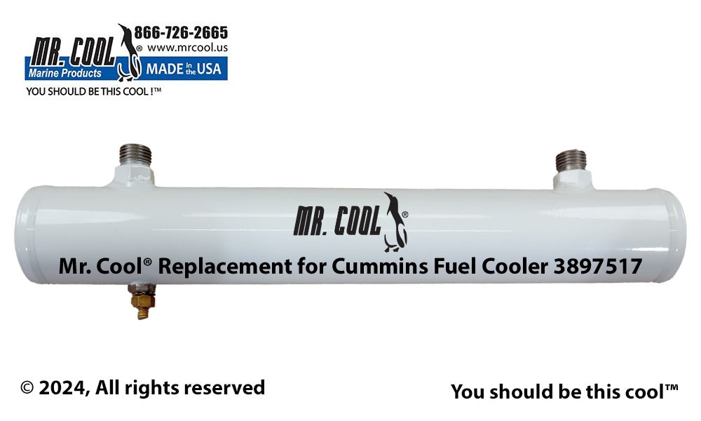 Cummins QSB, QSC,QSM Fuel Cooler 4944404 / 3897517 Replacement