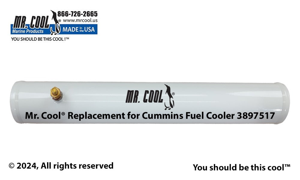 Cummins QSB, QSC,QSM Fuel Cooler 4944404 / 3897517 Replacement