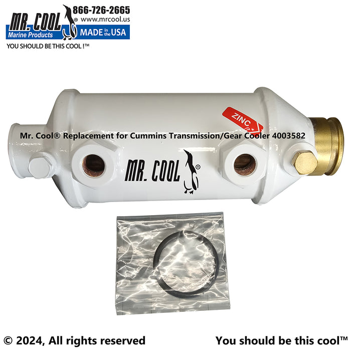 Cummins QSM11 Oil Cooler 4003582CN with ZF Transmission Replacement