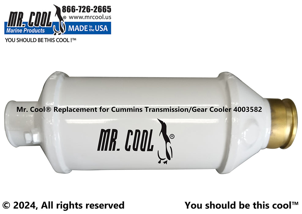 Cummins QSM11 Oil Cooler 4003582CN with ZF Transmission Replacement