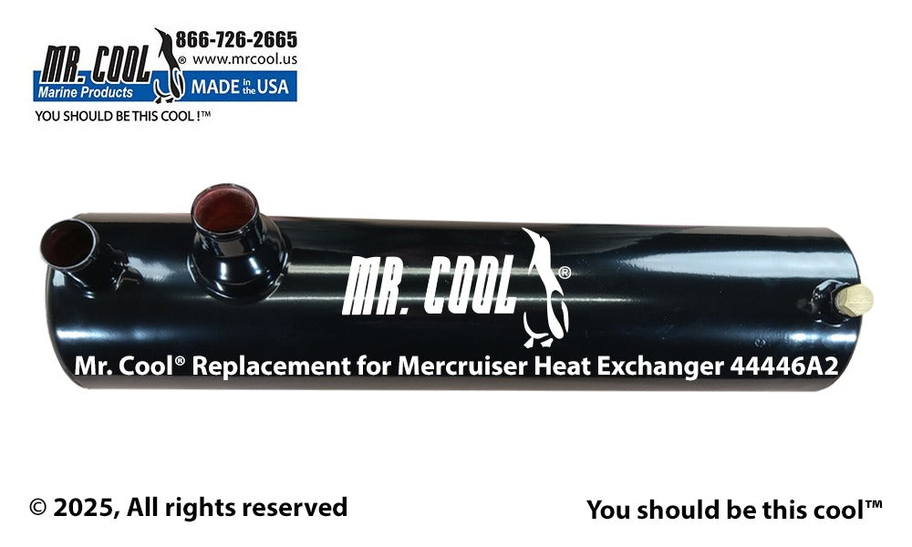 Mercruiser 44446A2 7.4L Big Block Heat Exchanger (Rear Mount) Replacement