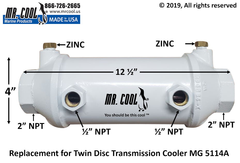 5114A Twin Disc Transmission Cooler Replacement