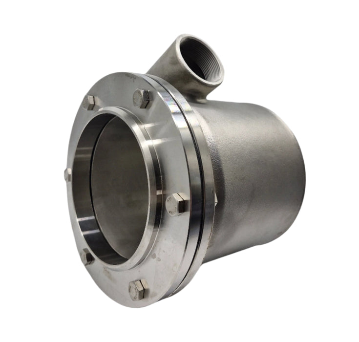 6"x 8" Cast 316 Stainless Steel Exhaust Mixing Elbow Kit