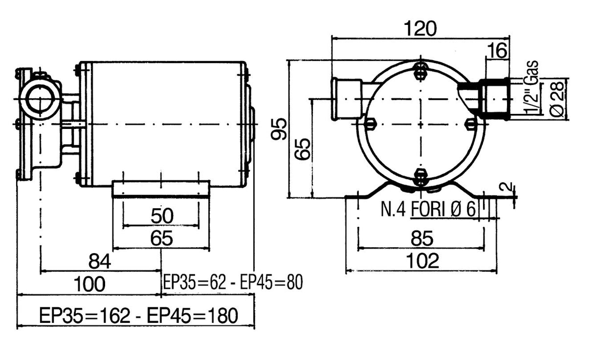 12V, Multi-Use Pump 45 LPM (EP 45 - AN 696)
