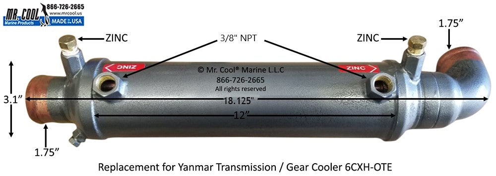 ZF Transmission / Gear Oil Cooler Replacement MR COOL 6CXH-OTE