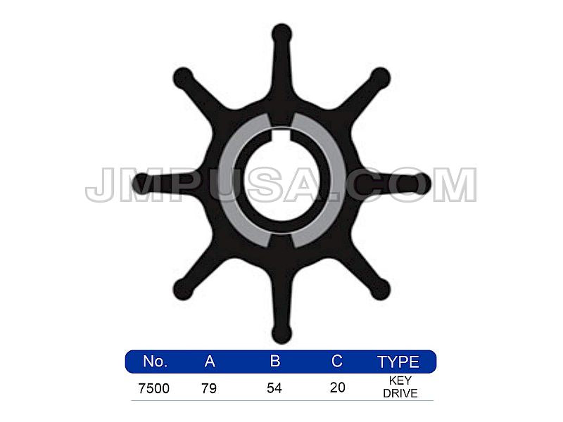 JMP 7500-01 Impeller- NIKKISO F25KBC