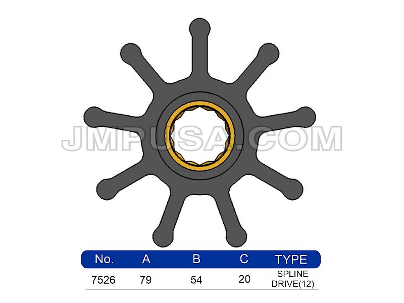 JMP 7526-01 Hyundai Seasall Impeller on D150 D170