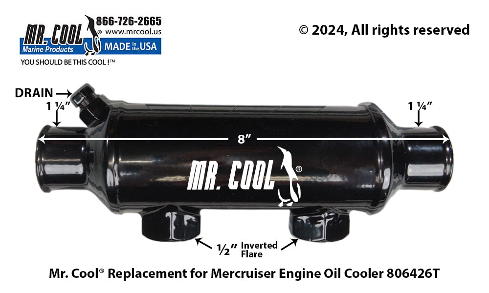 Mercruiser 806426T Oil Cooler Replacement