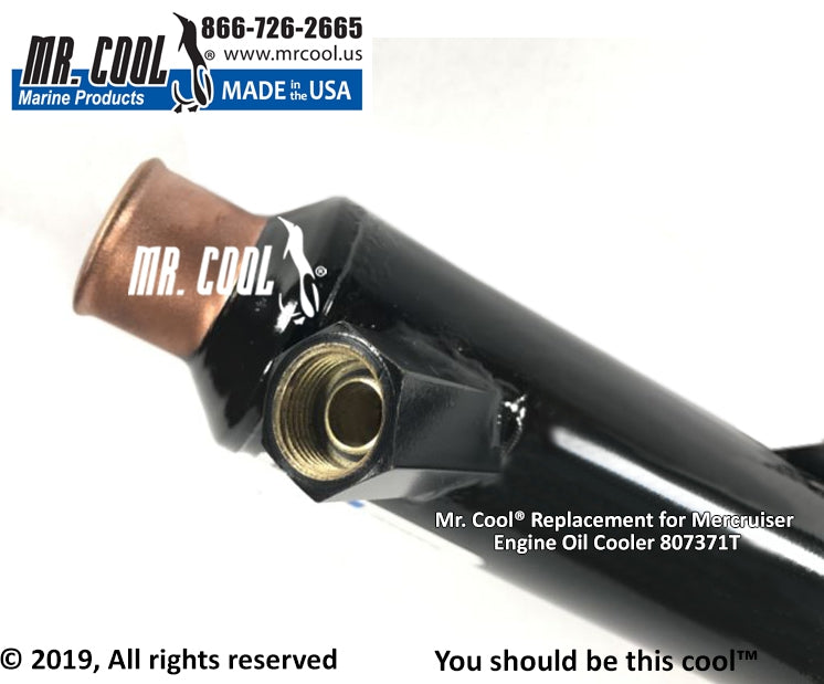 Mercruiser 807371T V8 Big Block Oil Cooler INLINE Replacement
