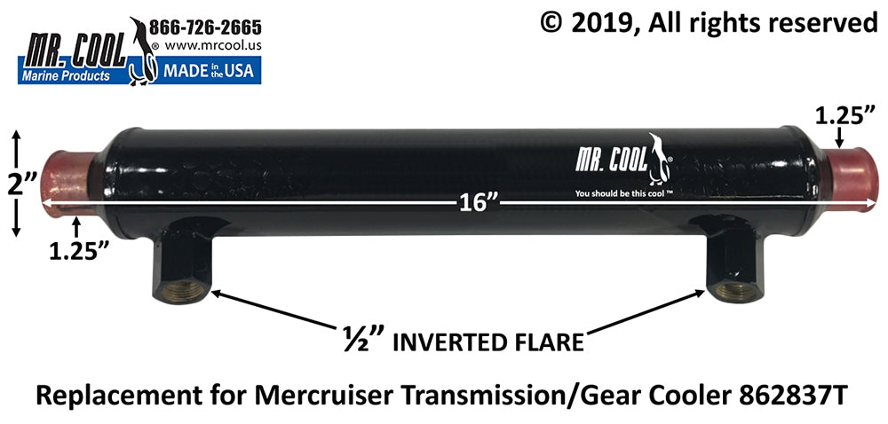 Mercruiser Transmission Cooler 862837T Replacement Part