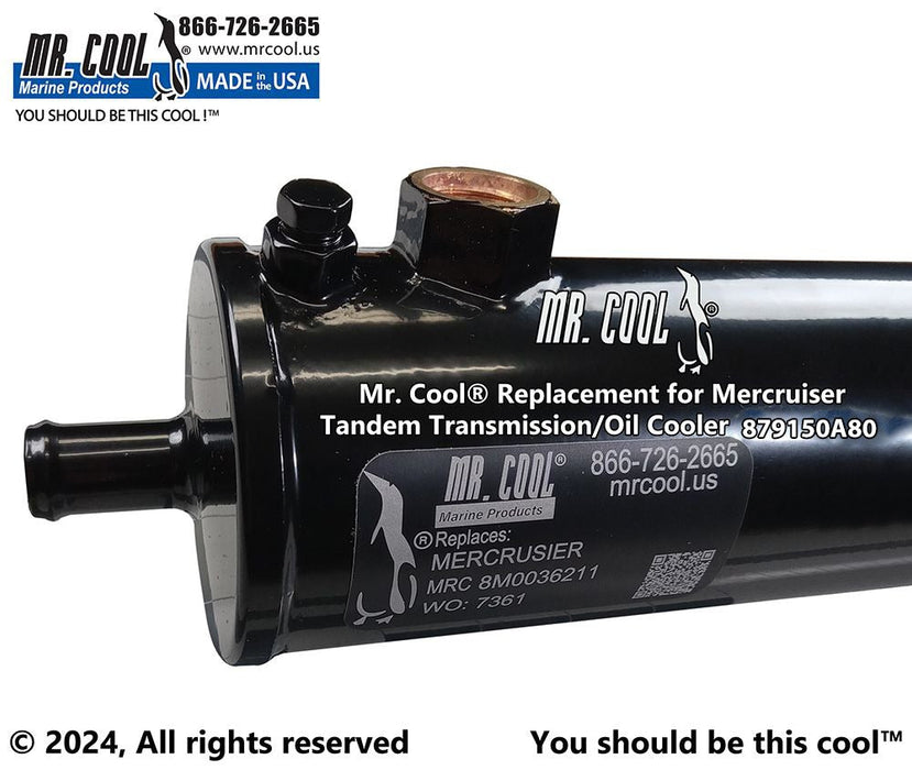 Mercruiser 879150A80 Zeus 3000 Horizontal Transmission Oil Cooler Replacement
